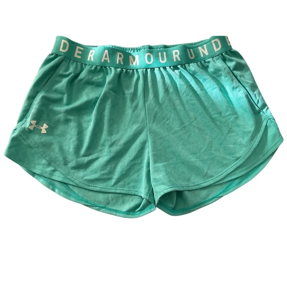 Under Armour Women's Aqua Athletic Shorts - Picture 4 of 7